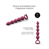 Bing Bang Silicone Anal Beads By Love To Love - Medium, Plum Star