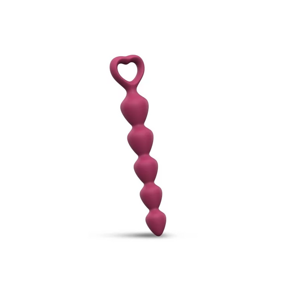 Bing Bang Silicone Anal Beads By Love To Love - Medium, Plum Star