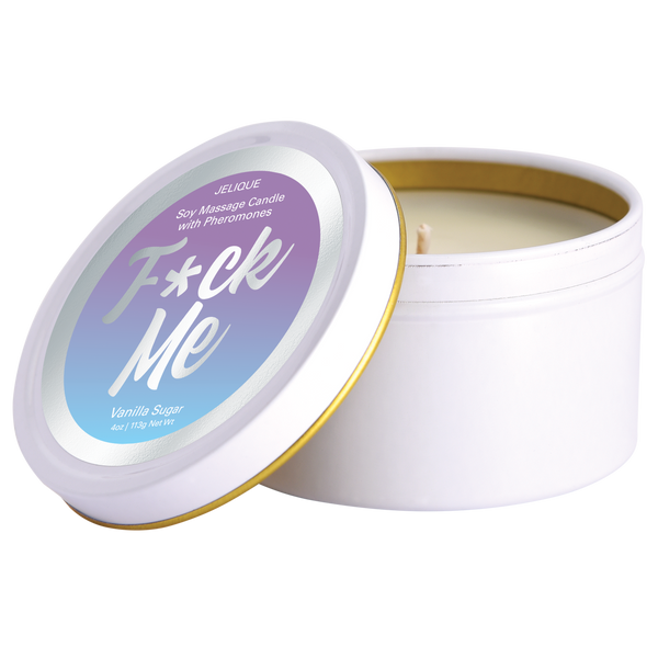 F*ck Me Pheromone Soy Massage Candle Vanilla Sugar 4oz | 113g