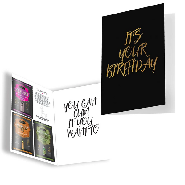 Naughty Greeting Card w/ Product Samples